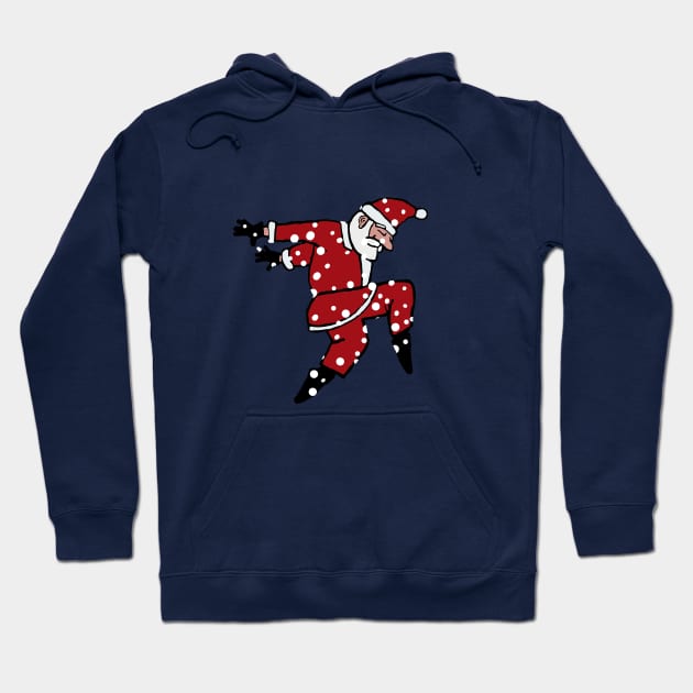 Dancing Santa 5 Hoodie by DaJellah